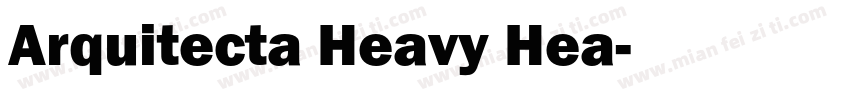 Arquitecta Heavy Hea字体转换